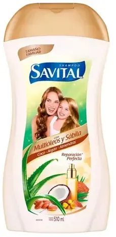 Shampoo Savital Multioleos Y Sabila - Cont. 510 Ml 