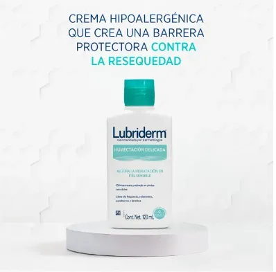 Lubriderm Humectación Delicada - Mejora La Hidratación En Piel Sensible Cont. 120 Ml