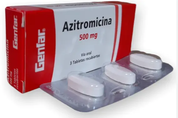 Azitromicina x 500 Mg Genfar - Caja x 3 Tabletas 