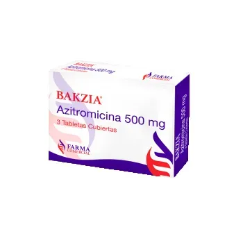 Baczia Azitromicina 500Mg Caja X 3 Tabletas Cubiertas Lab Farma Comercial 