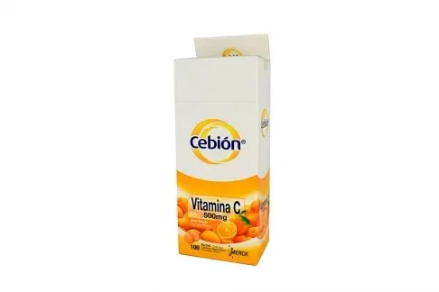 Cebion Vitamina c  Naranja 500Mg Tabletas Masticables  X 10 Und