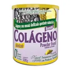 Colágeno Hidrolizado Suplemento Dietario Con Biotina Vitamina C 500g Sabor Piña