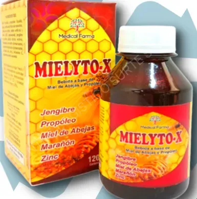 Mielyto-x Miel - Propoleo - Gengibre - Marañon - Sabor A Miel - Zinc - cont. 120 Ml 