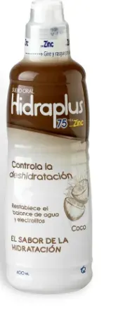 Hidraplus 75 Zinc - Sabor A Coco - Cont. 400 Ml