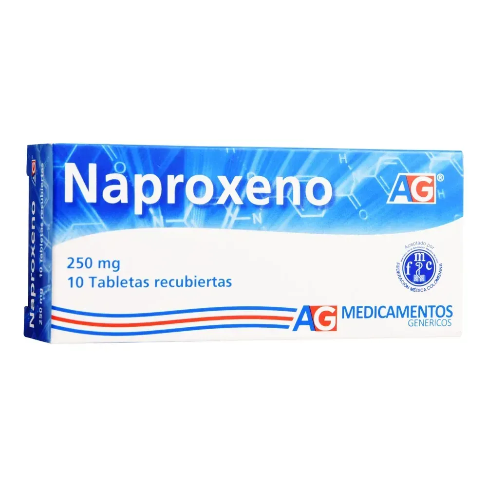 Naproxeno 250Mg  Caja X 10 Tabletas American G 