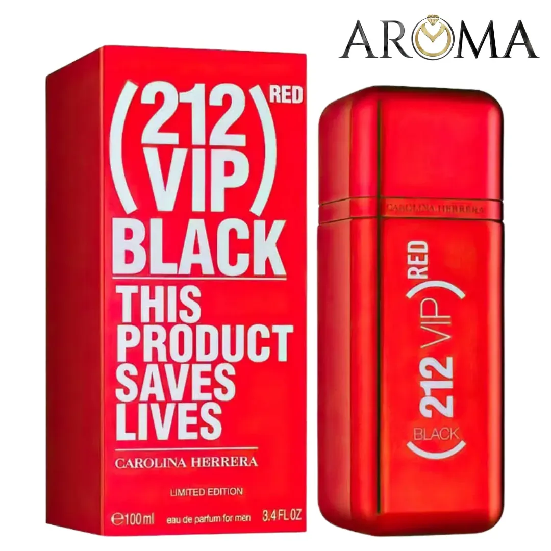 212 Vip Black Red Carolina Herrera Hombre