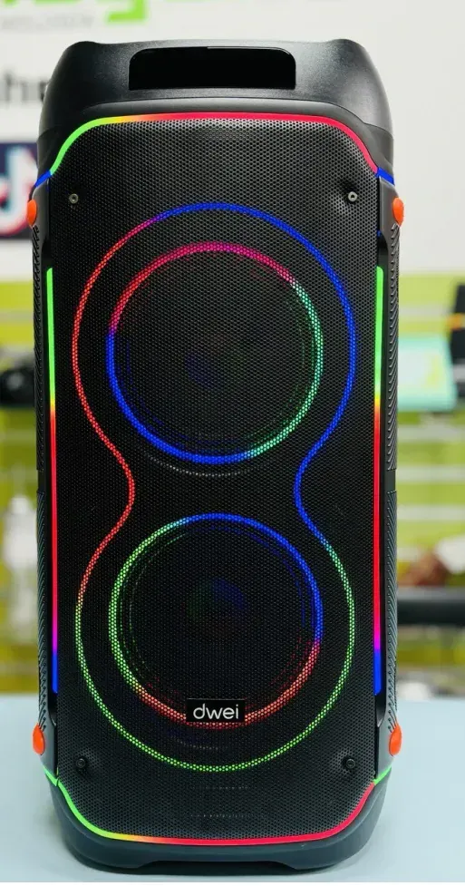 Cabina De Sonido Recargable  Doble Microfono RGB