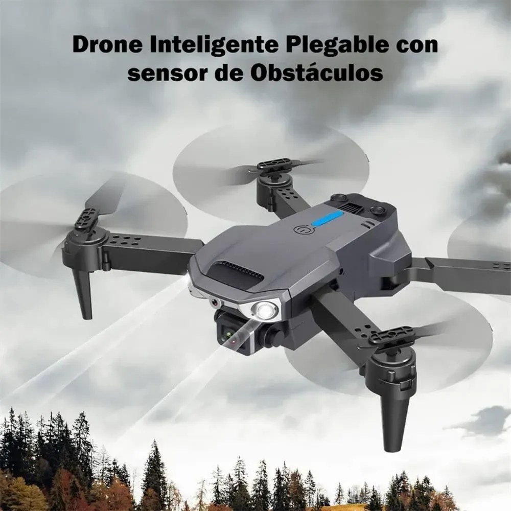 Drone Plegable Fpv Cámara Hd Wifi 2.4G Sensor Obstáculos E90