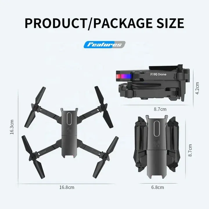 Drone plegable hd F190