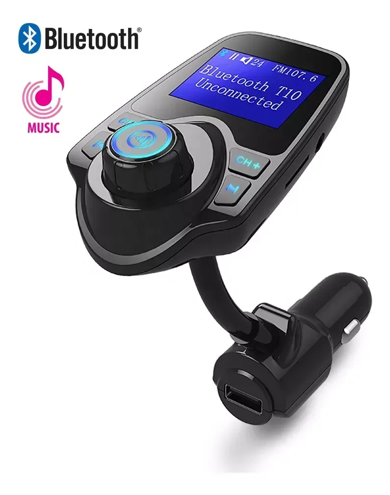 Adaptador Bluetooth Para Auto Reproductor Mp3 Transmisor Fm