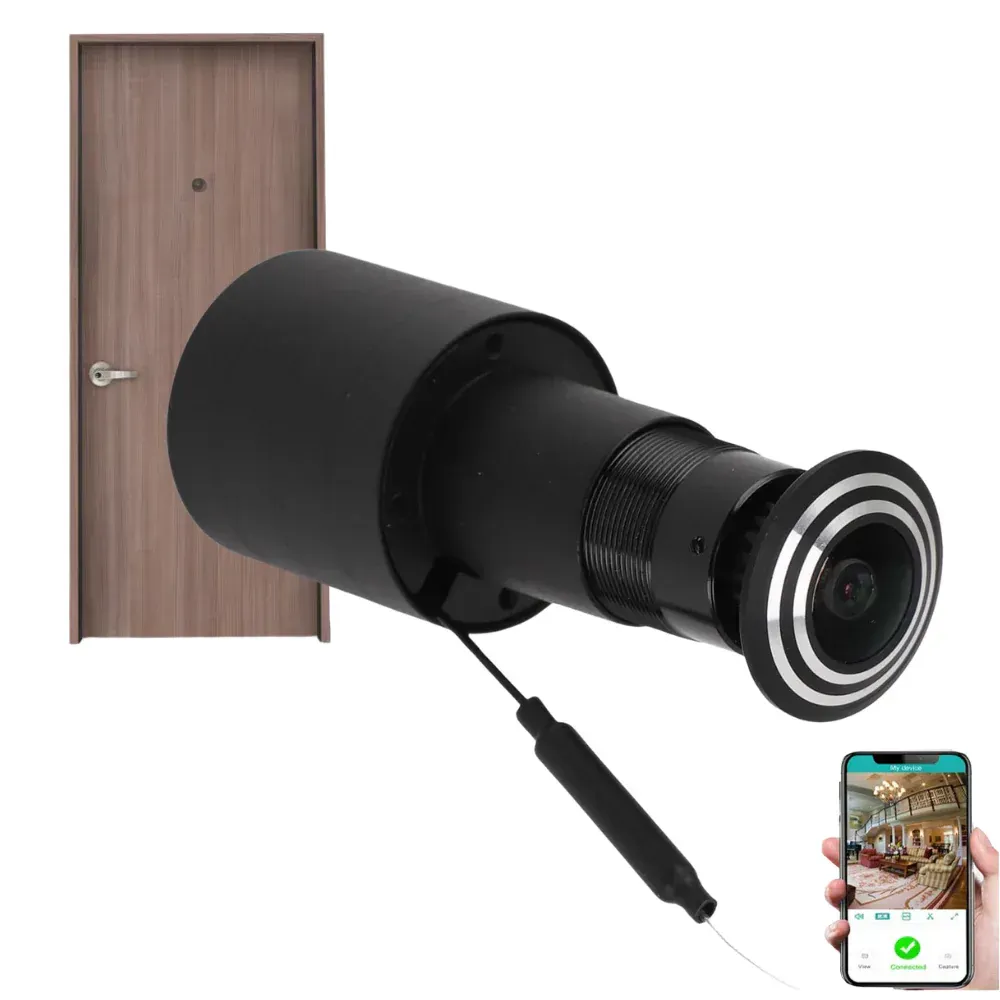 Camara de seguridad para puerta ojo de pez alexa App V380