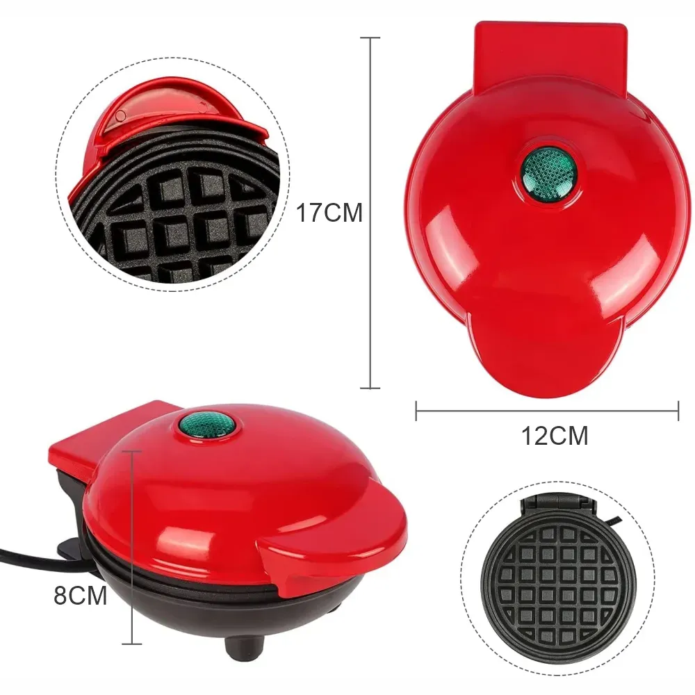 Waflera Mini Personal Eléctrica Antiadherente Pancakes