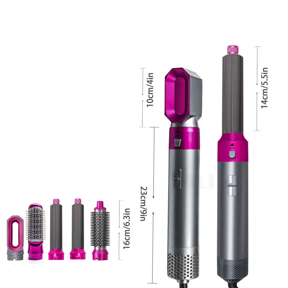 Cepillo Secador Alisador Rizador 5 En 1 HOT AIR Original