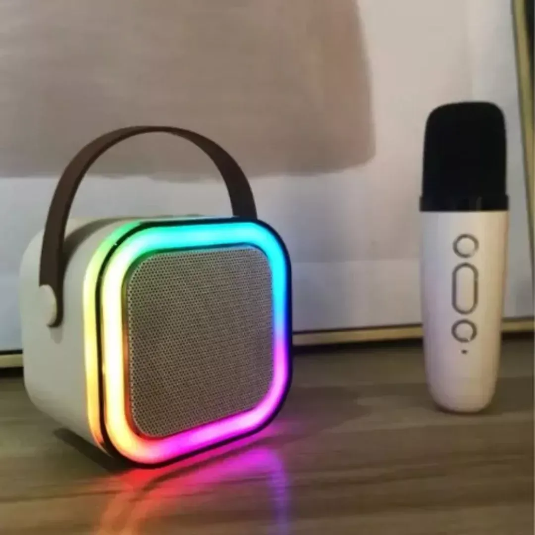 Kit parlante y micrófono karaoke para niños bluetooth 