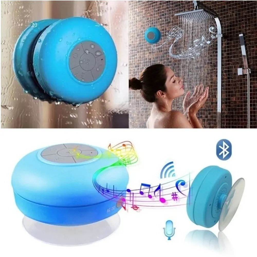 Parlante Bluetooth Para Ducha Resistente Al Agua Recargable