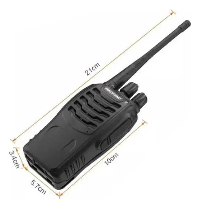 Radio Walkie Talkie Baofeng Bf-888s  X2 Bateria 2800m Ah