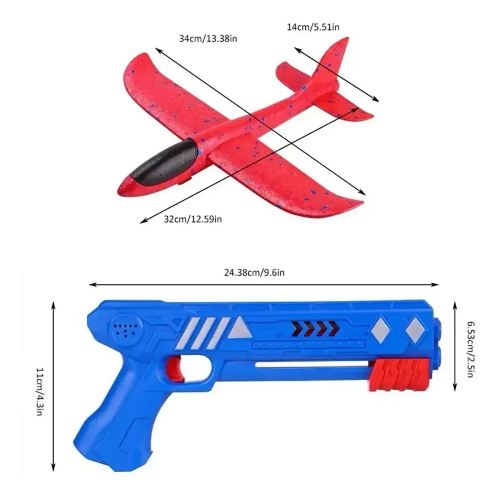 Lanzador De Avion Con Burbujas Juguete Para Niños Y Niñas