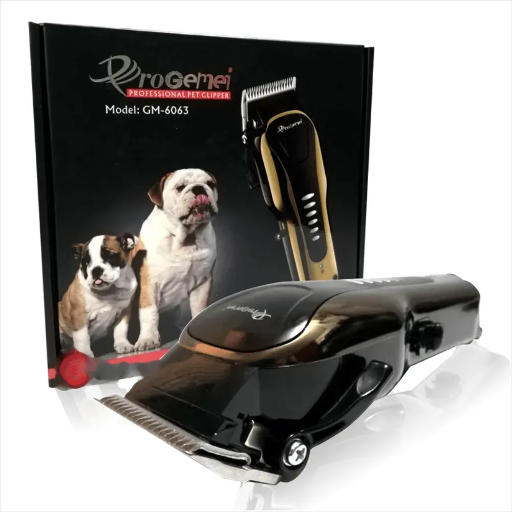 Kit De Peluquería Canina Maquina Recargable Gemei GM-6063