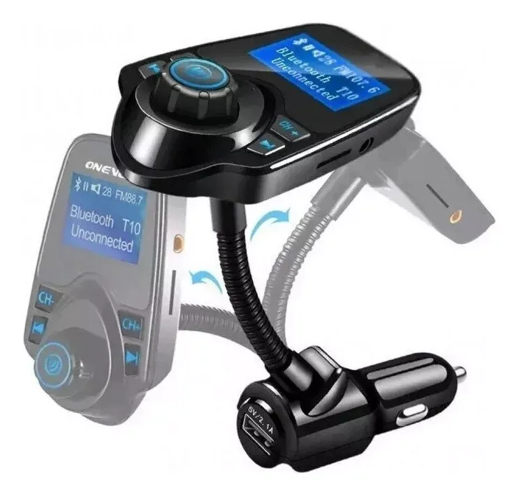 Adaptador Bluetooth Para Auto Reproductor Mp3 Transmisor Fm