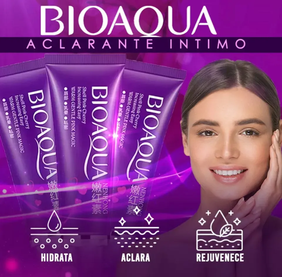 Crema Aclarante Blanqueadora Despigmentante Íntimo Axilas Codos BIOAQUA (30 ML)