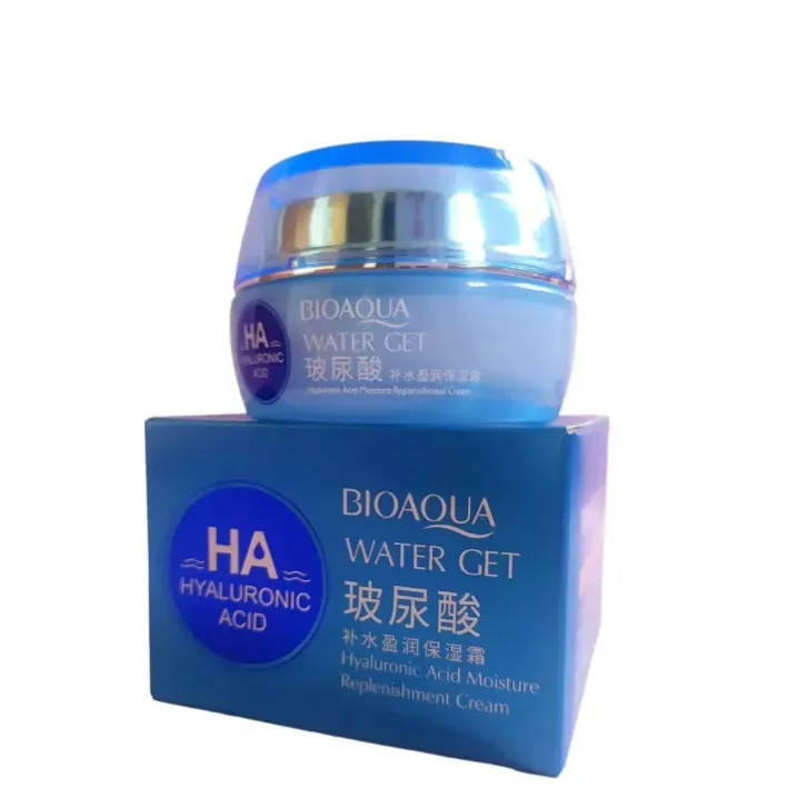 Crema Facial Hidratante de Acido Hialurónico Blanqueadora-Antiedad Water Get Bioaqua (50 gr)