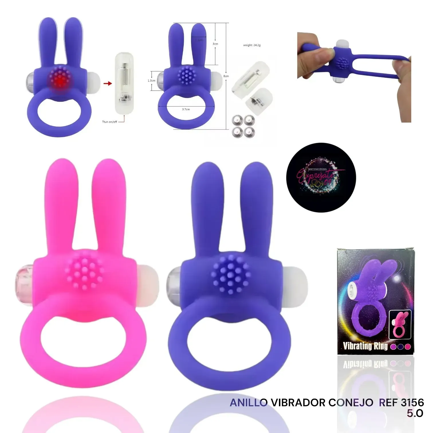 Anillo Vibrador Conejo