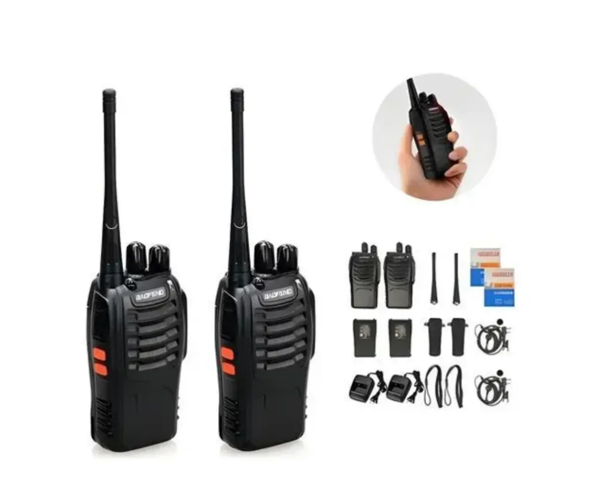 Radio Walkie Talkie Baofeng Bf-888s X2 Bateria 2800mah Pareja