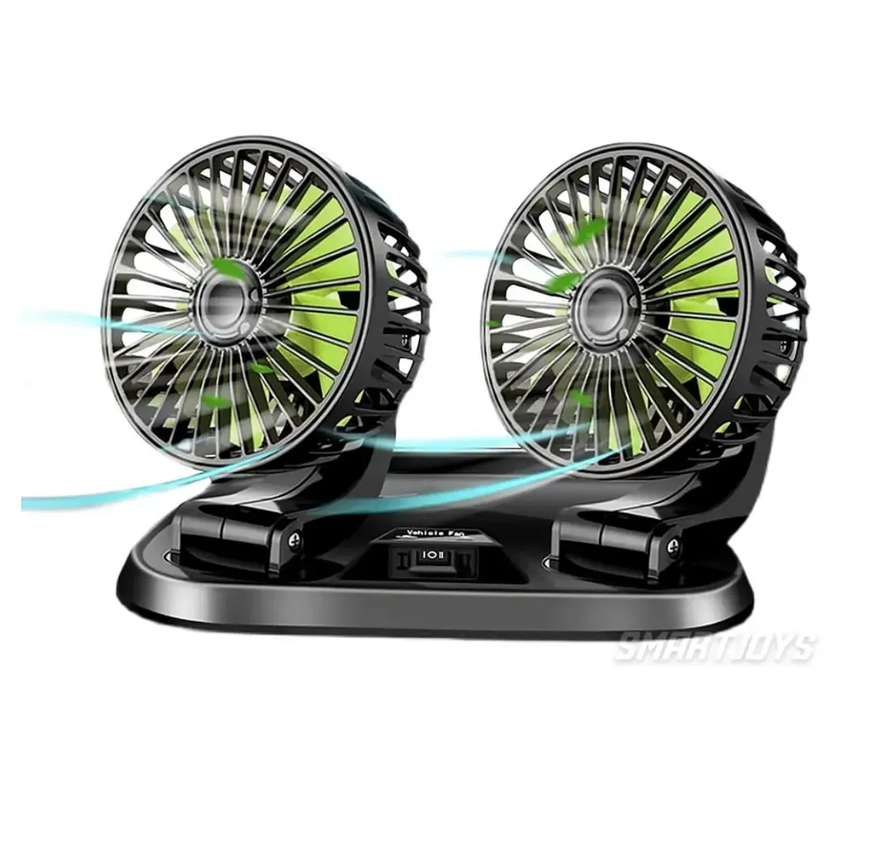 Ventilador De Carro De Doble Cabezal 12V 