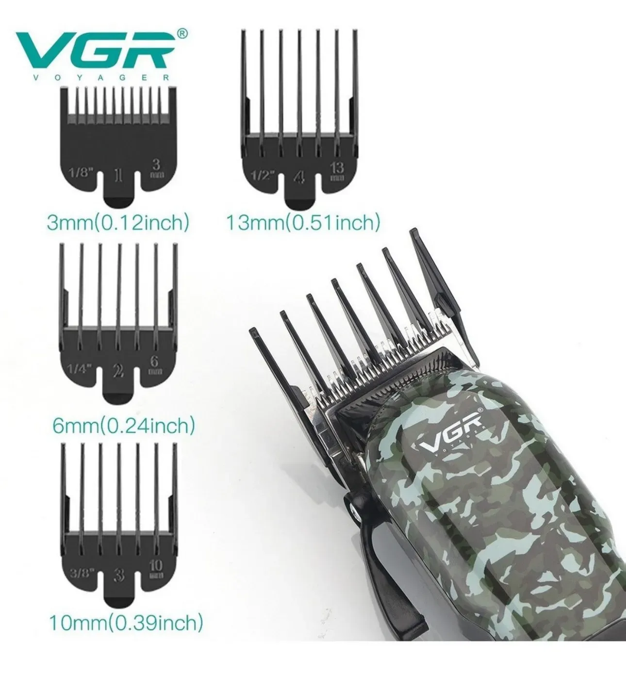 Cortadora De Pelo Barba Vgr V-665 Profesional Recargable Usb