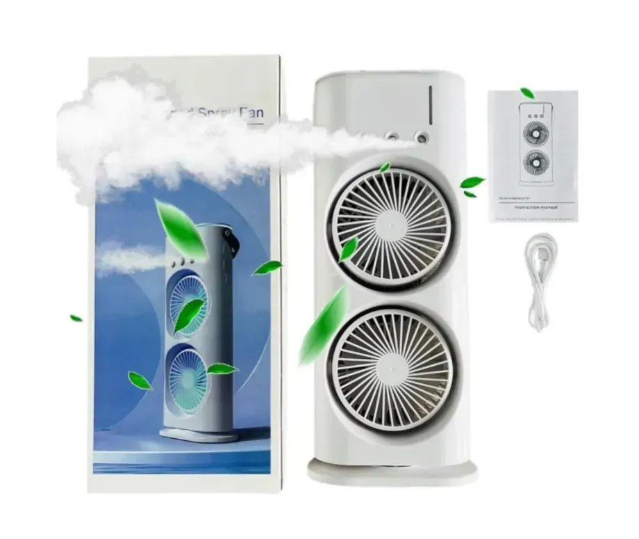 Ventilador Aire Acondicionado Fh-666 Humidificador Luz Led