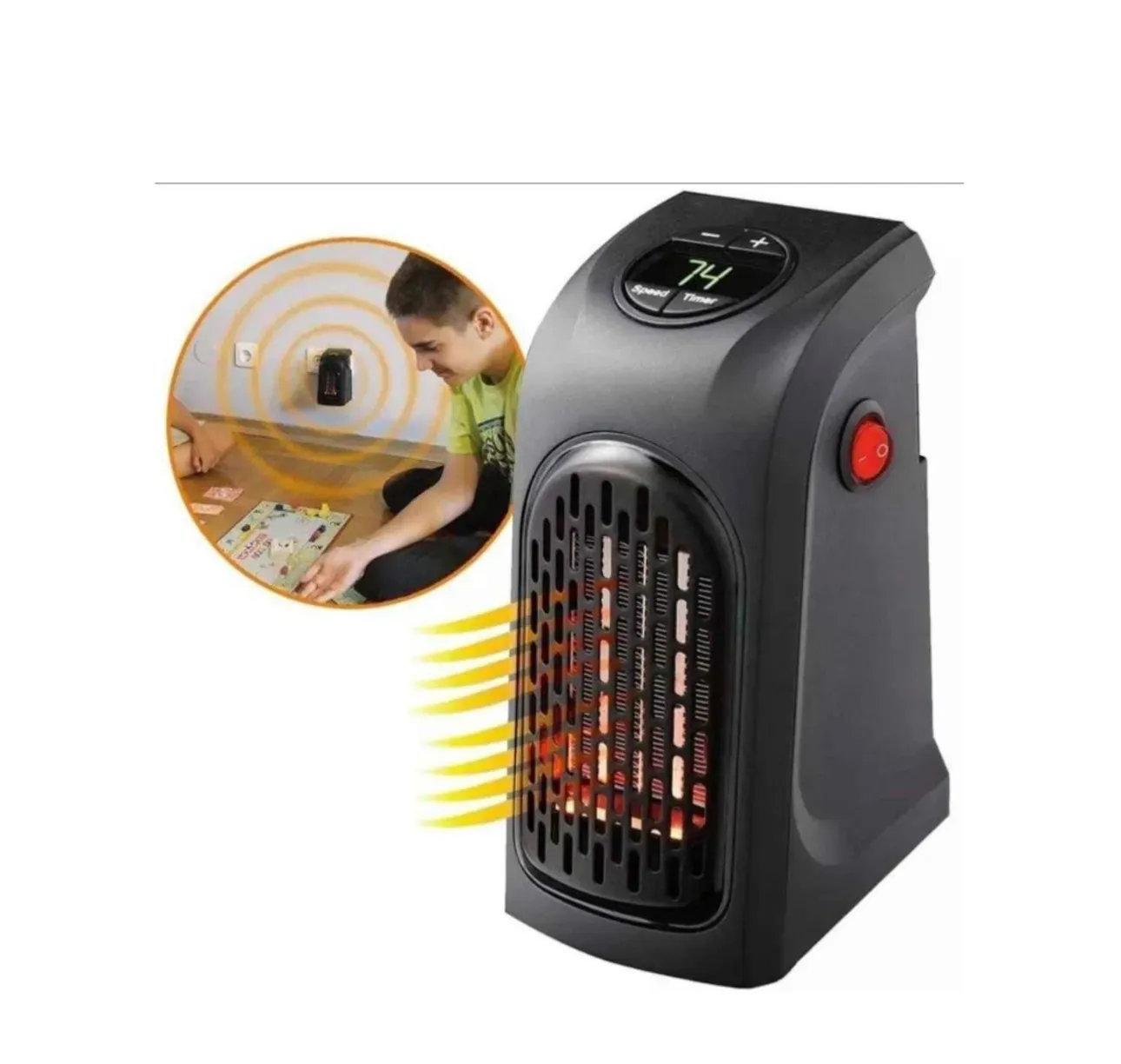 Calentador de Ambiente Portatil Handy Heater Calefacción Ambiente