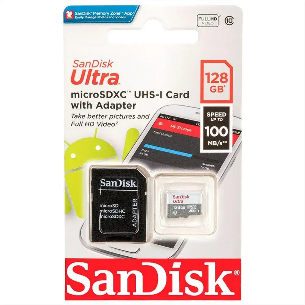 Memoria Micro Sd 128gb Sandisk - Original 