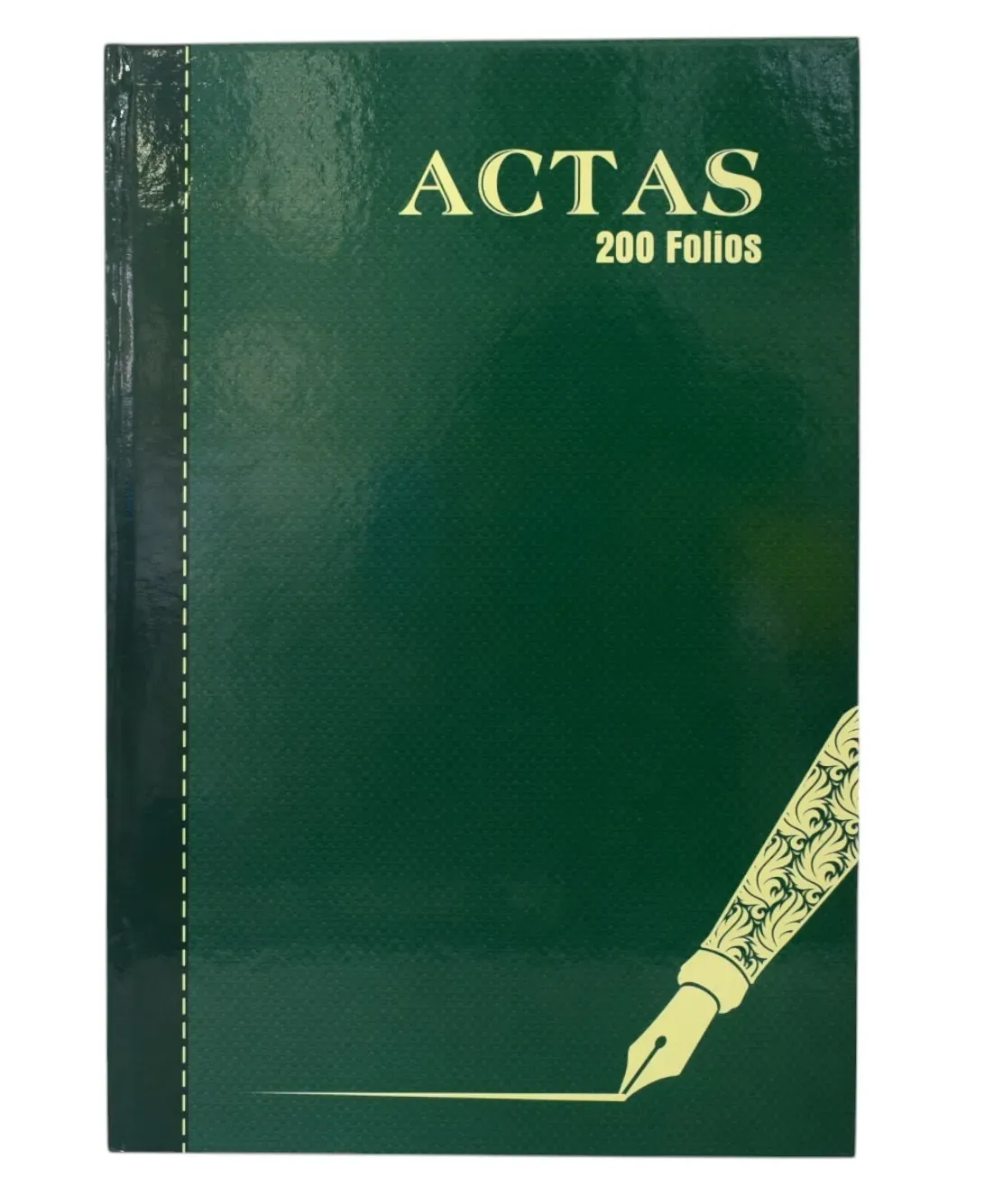 Libro, Bitácoras de actas x200 folios oficio pasta dura verde