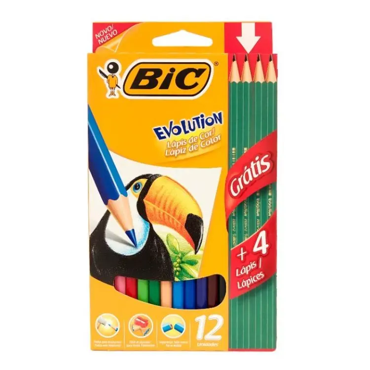 Colores Bic X 12 +4 Lápices