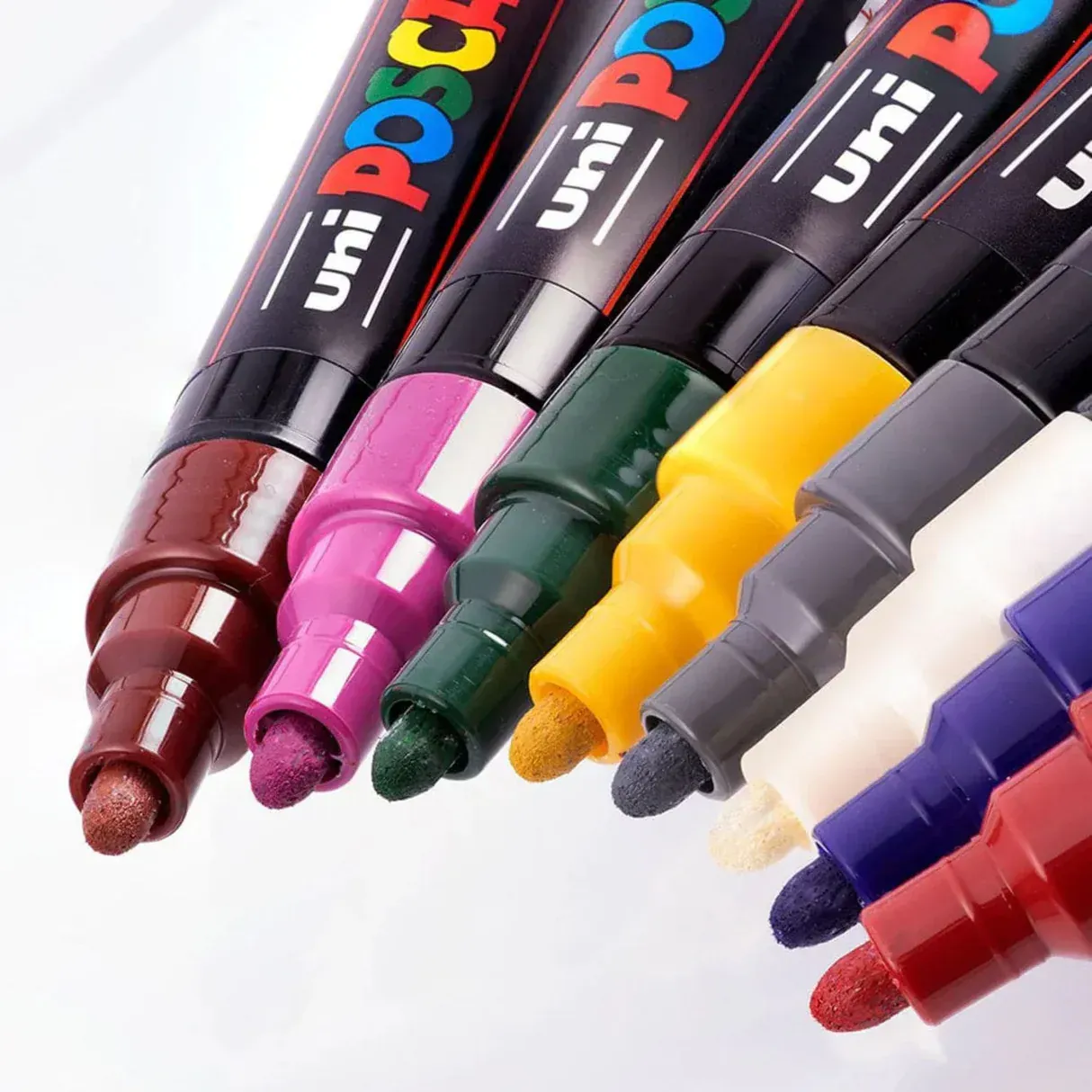 Marcadores Posca Pc-5m X8 Colores Oscuros