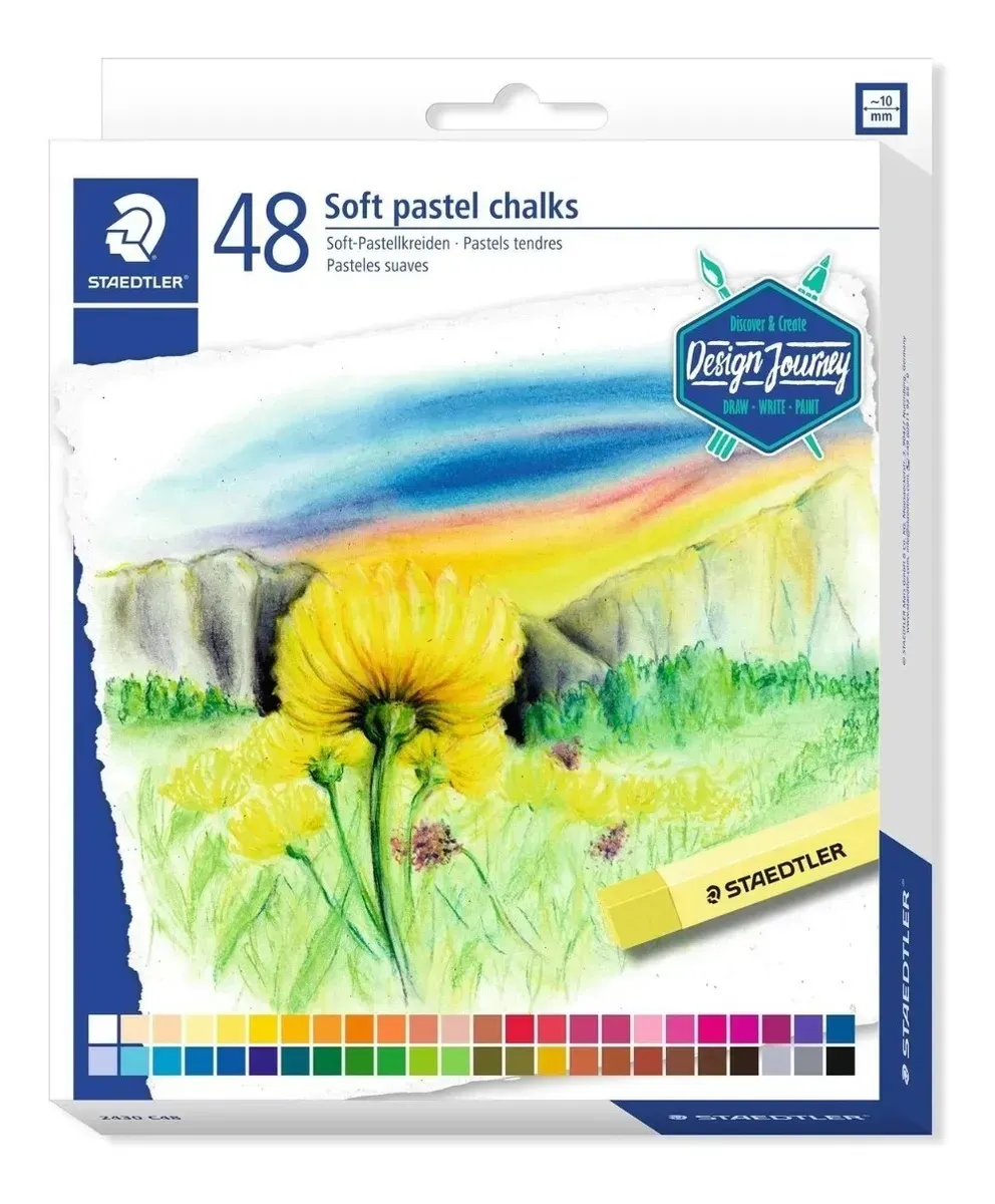 Tiza Pastel Staedtler Suave X 48 Colores Design Journey