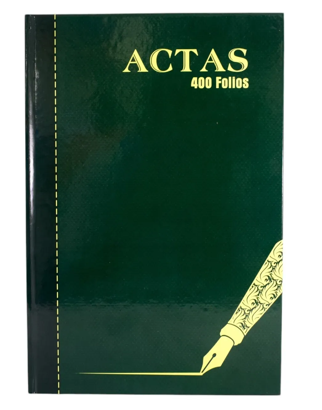 Libro, Bitácora De Actas X400 Folios Oficio Pasta Dura Verde