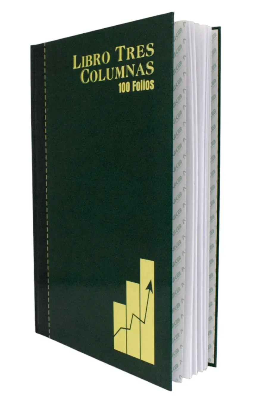 Libro Contable 3 Columnas x 100 Folios Oficio Pasta Dura 