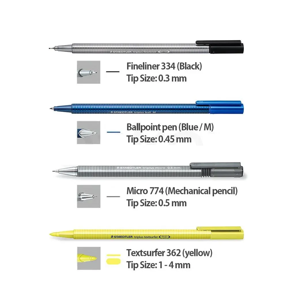 Set Bolígrafo, Portaminas, Micropunta Y Resaltador Staedtler