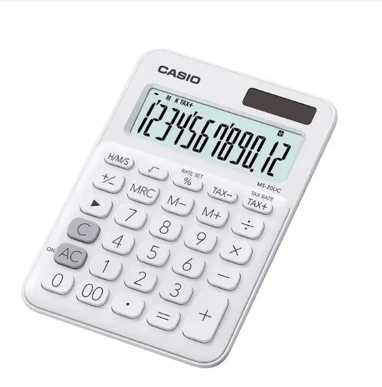 Calculadora Casio Mi Esilo Ms-20uc-we Color Blanco