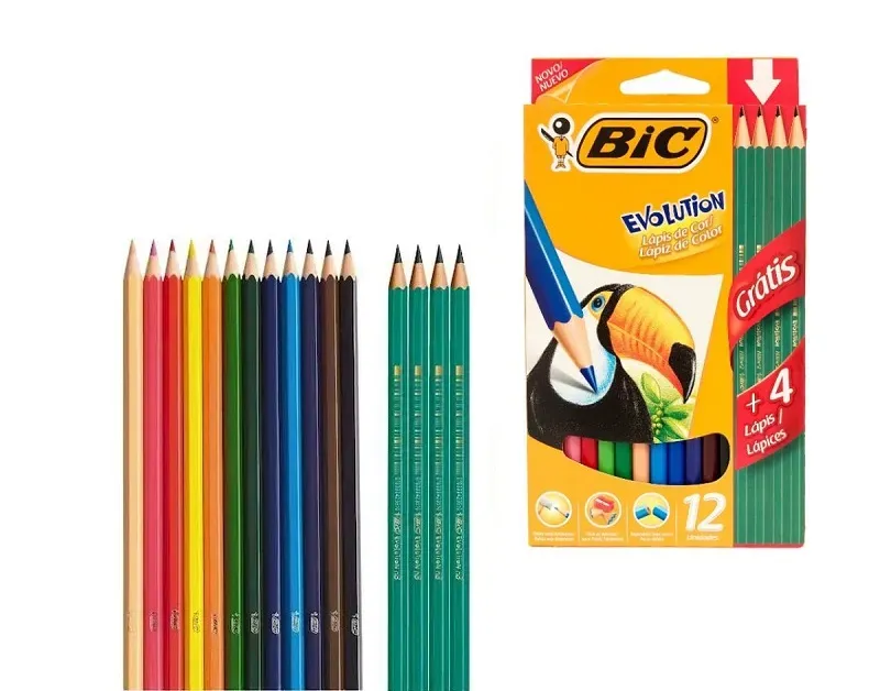 Colores Bic X 12 +4 Lápices