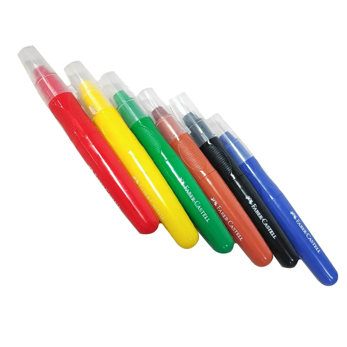 Crayones, Crayolas Faber Castell De Cera Giratorios X 6