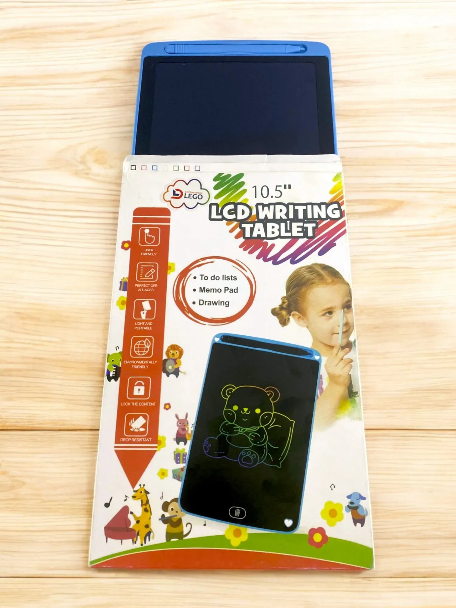 Tablet Lcd 10.5 Pulgadas Borrable Dibuja, Escribe, Organiza