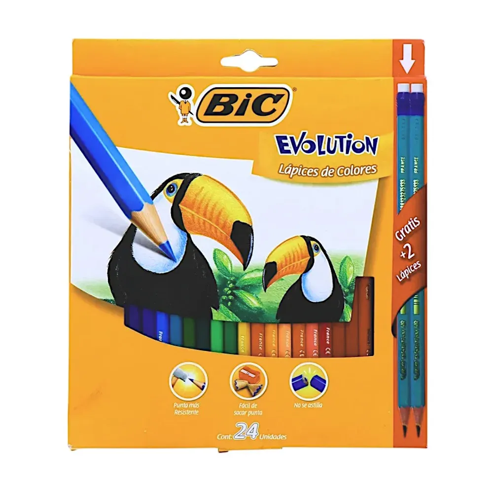 Colores Bic X 24 +2 Lápices