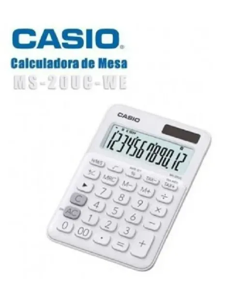 Calculadora Casio Mi Esilo Ms-20uc-we Color Blanco