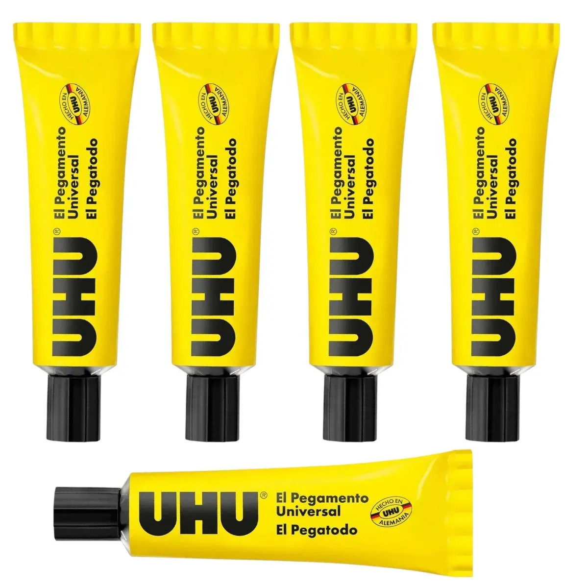 Pegante Universal Uhu, Pack X 5 Tubos De 35 Ml Multiusos