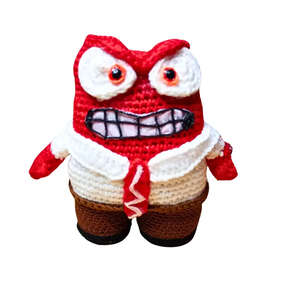 Amigurumi Furia Personaje De Intensamente 