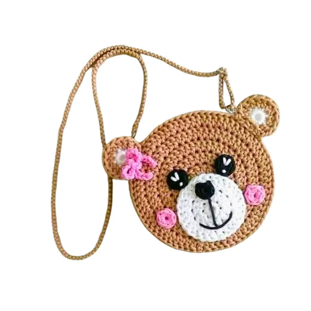 Bolso Oso Tejido En Trapillo