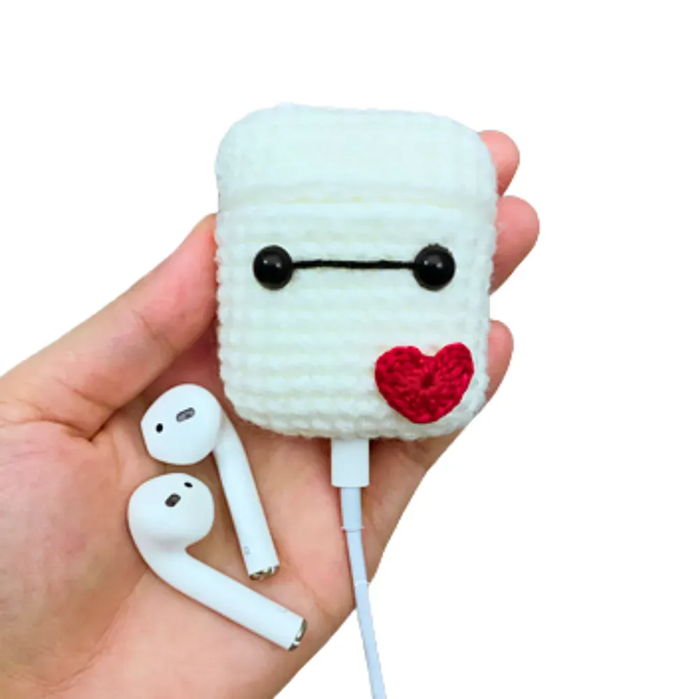 Funda Airpods Tejida Big Hero