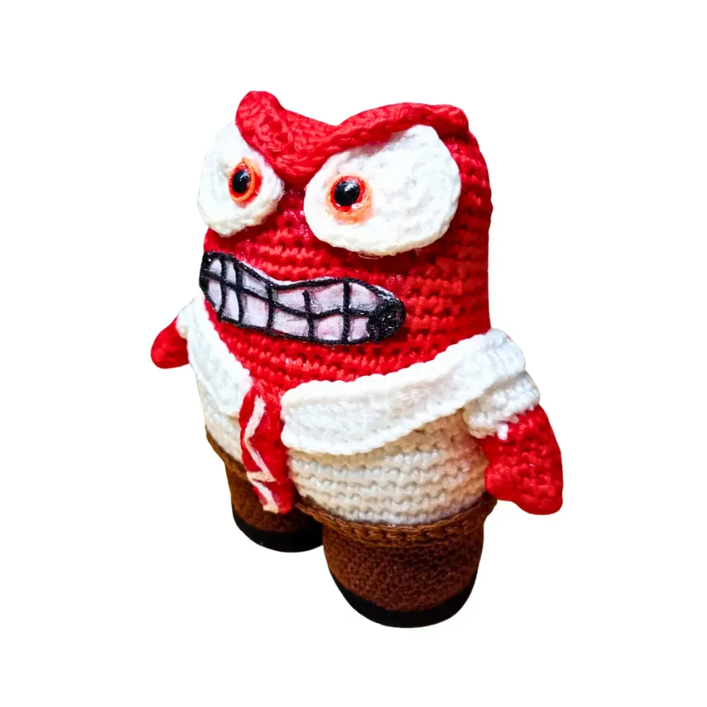 Amigurumi Furia Personaje De Intensamente 